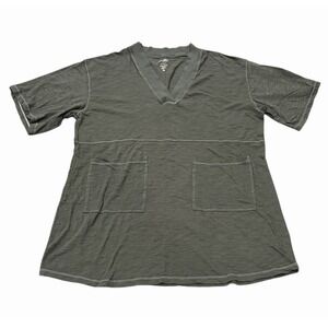 Natural‎ Life Charlie Oversized Vneck Mini Shirt Dress Boho Loungewear Medium